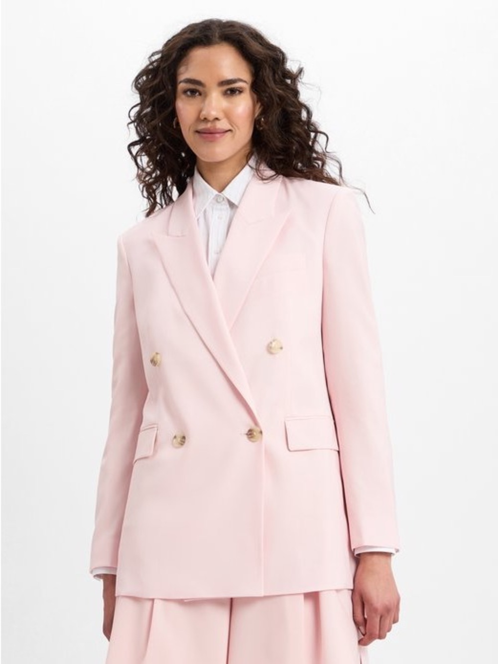 BOSS Hugo Pink 100% Wool Blazer Jacket Morzotto Stretch Wrinkle Resistant US 12